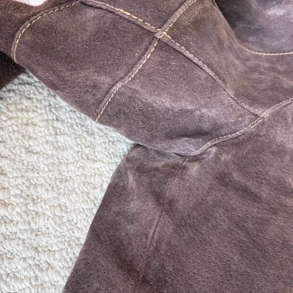 Outbrook Brown Genuine Leather Fringe Jacket - Picture 10 of 11